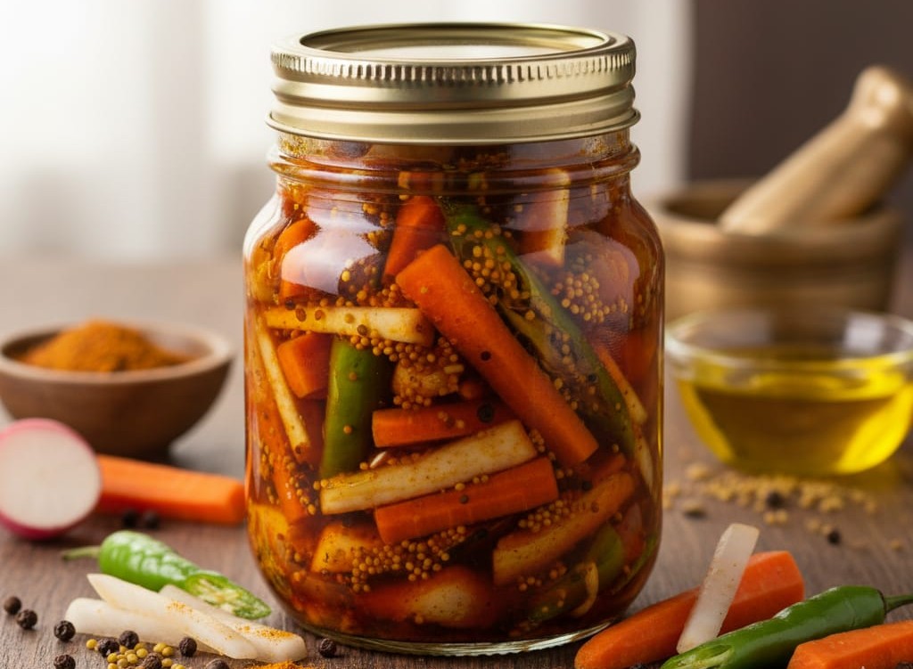 Mooli Gajar Mirch ka Achar: सर्दियों में बनाएं मूली, गाजर और हरी मिर्च का टेस्टी अचार