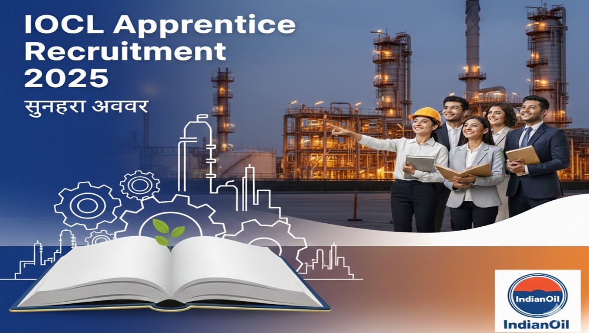 IOCL Apprentice Recruitment 2025: इंडियन ऑयल में 2756 अप्रेंटिस पदों पर आवेदन शुरू — योग्यता, आयु सीमा, चयन प्रक्रिया और अप्लाई लिंक