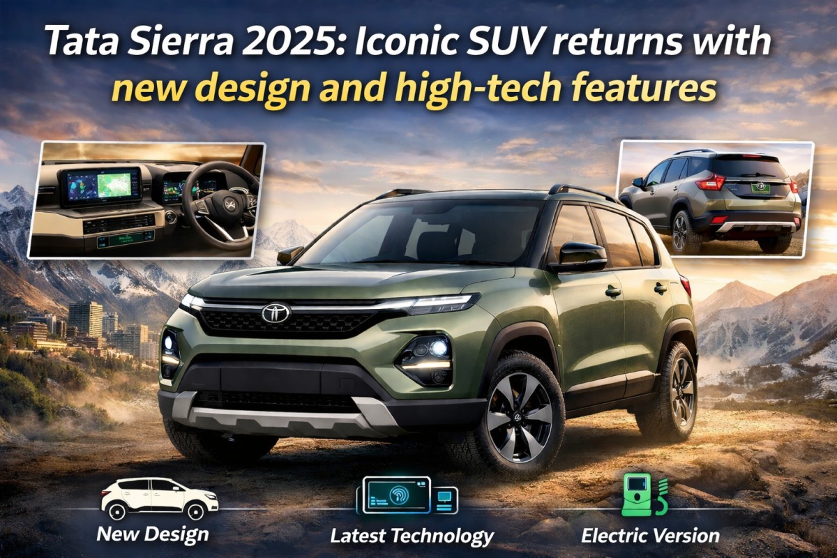 Tata Sierra 2025 Price, Variants, Features & Launch Date in India