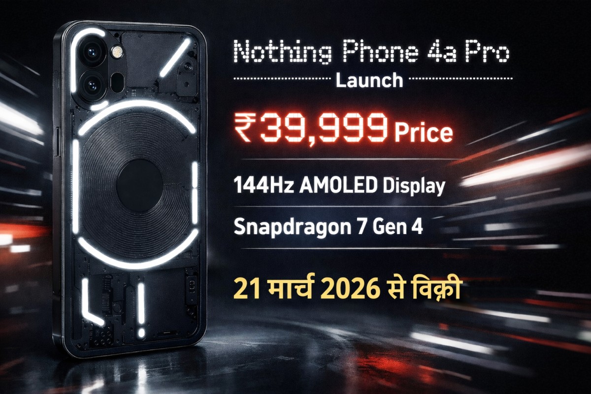 Nothing Phone 4a Pro Launch: ₹39,999 में 144Hz AMOLED Display और 50MP Camera वाला नया Smartphone
