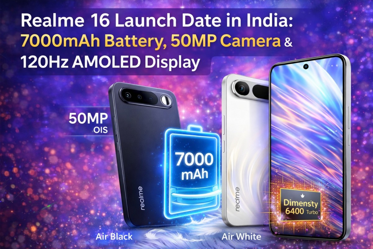 Realme 16 Launch Date in India: 7000mAh Battery, 50MP Camera और 120Hz AMOLED Display